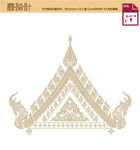 泰国泰式图腾纹饰矢量图