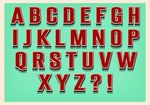 立体英文字母设计