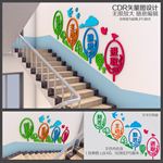 校园楼梯文化墙