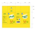 香蕉牛奶200ml×12盒外箱
