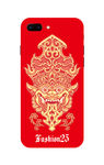 神兽手机壳背面印花