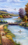 乡村油画