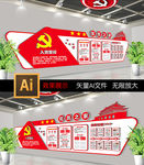 党建文化墙两学一做党建活动室