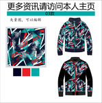 时尚棒球服外套 潮牌男装印花