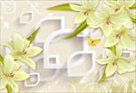 百合花背景墙
