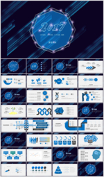 星空动态通用PPT模板