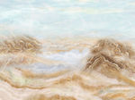 大理石纹江山如画背景墙