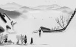 水墨山水画