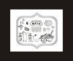 面馆壁画