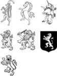 各类盾牌矢量素材图片