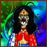猫艳后装饰画