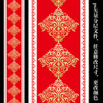 欧式大红金色蕾丝婚礼T台地毯