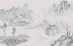 山水背景墙