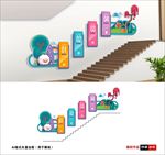 幼儿园楼梯文化墙