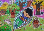 摇篮儿童画 卡通画