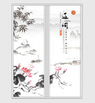 意境山水创意移门
