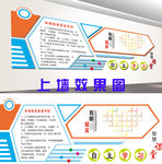 校园文化墙 楼道转台平面图