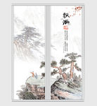 艺术山水唯美创意移门