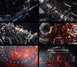 质感齿轮旋转VJ视频素材