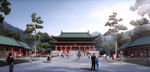武夷山朱熹紫阳楼效果图