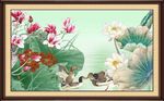 国画荷花