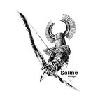 中世纪盔甲骑士射箭