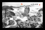 水墨长城