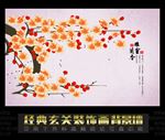 雅室兰香背景装饰画