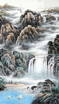 国画山水玄关