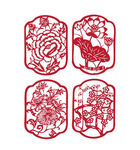 春夏秋冬 剪纸