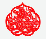 麒麟剪纸