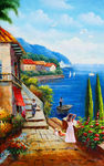 地中海油画