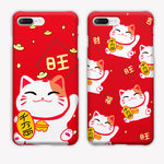 发财狗年手机壳图案招财猫