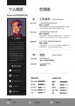 现代简约个人简历模板psd分层