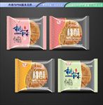 桃酥包装平面展开分层文件