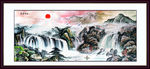 锦绣河山国画山水画