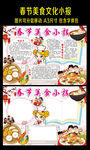 春节美食小报新年饮食文化手抄报