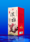 酒包装平面分层图