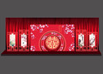 中式婚礼背景