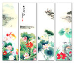国画荷花