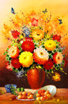 花卉油画