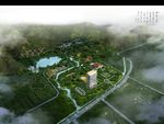 山庄景观鸟瞰效果图