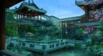 雨中阁楼花园