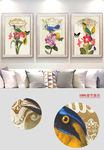 现代简约欧式田园花鸟装饰画