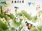 荷塘月色图