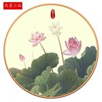 荷塘莲雨
