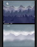 森林夜景现代简约欧式壁画背景墙