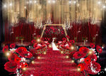婚礼设计图-红色花海