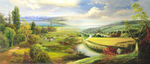 西方古典田园风光油画装饰画