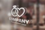 玻璃丝印戒字公司LOGO样机
